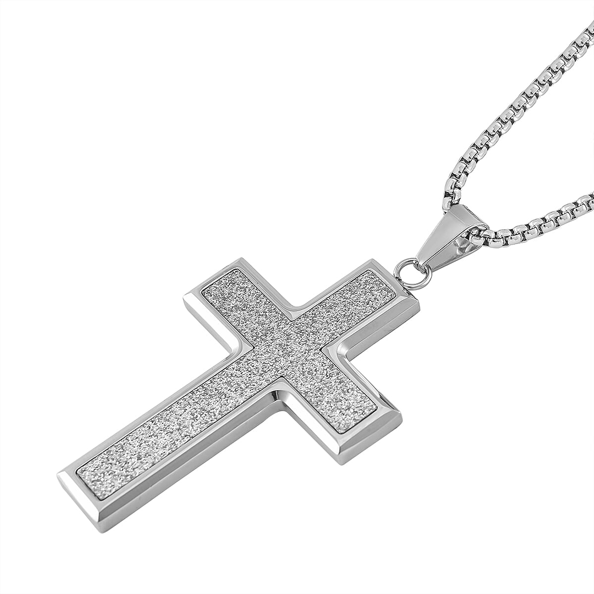 NY Closeout - Cross Pendant With Chain (Size - 22)
