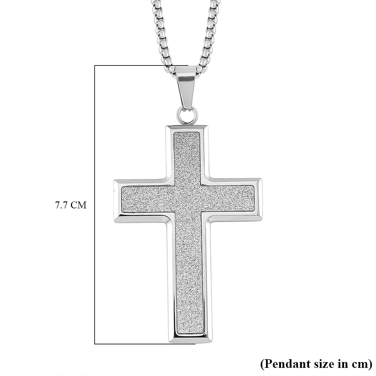 NY Closeout - Cross Pendant With Chain (Size - 22)