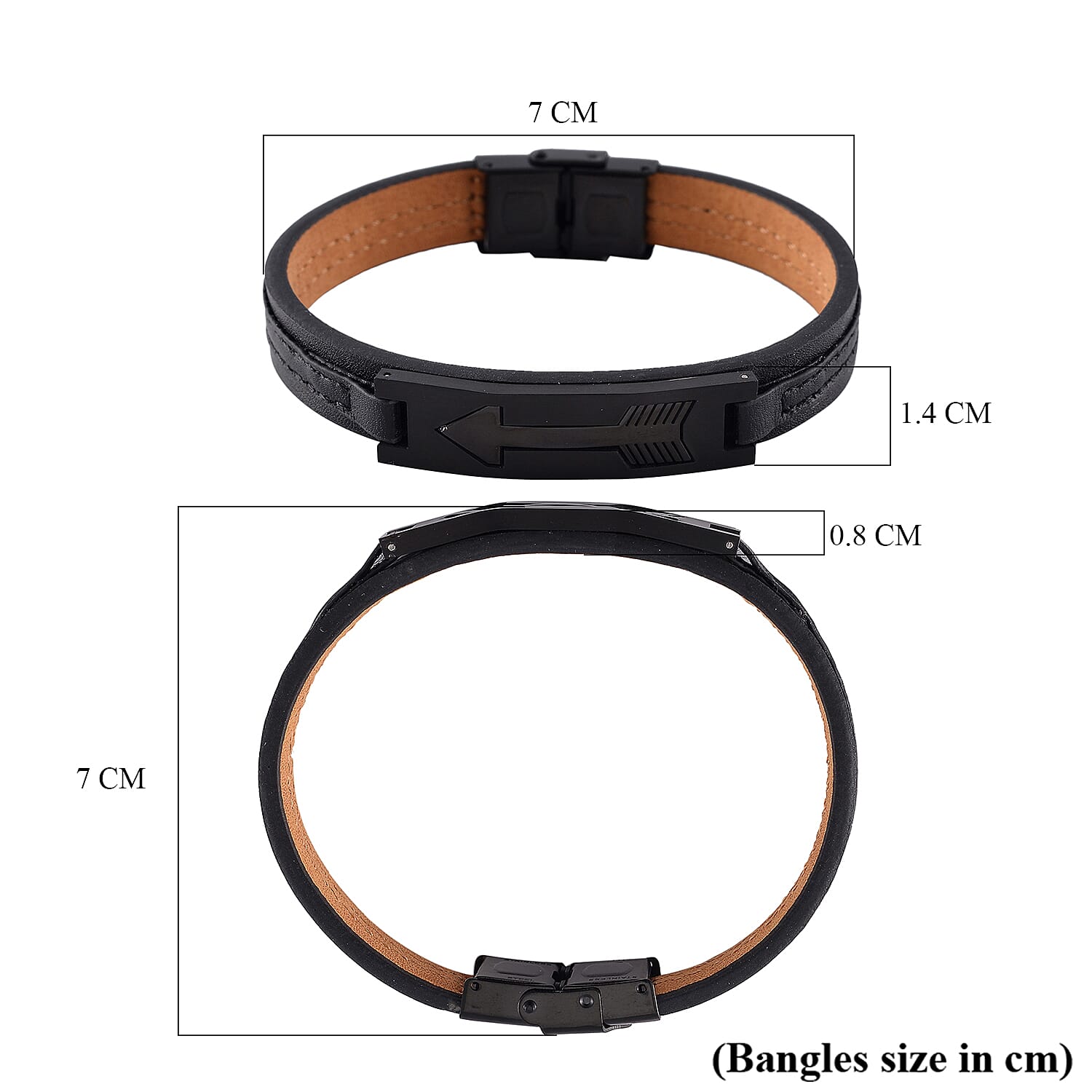 Genuine Leather Bracelet (Size - 8)
