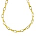 LA BELLA - Broad Paperclip Necklace in Platinum Overlay Sterling Silver With Lobster Clasp (Size - 20)