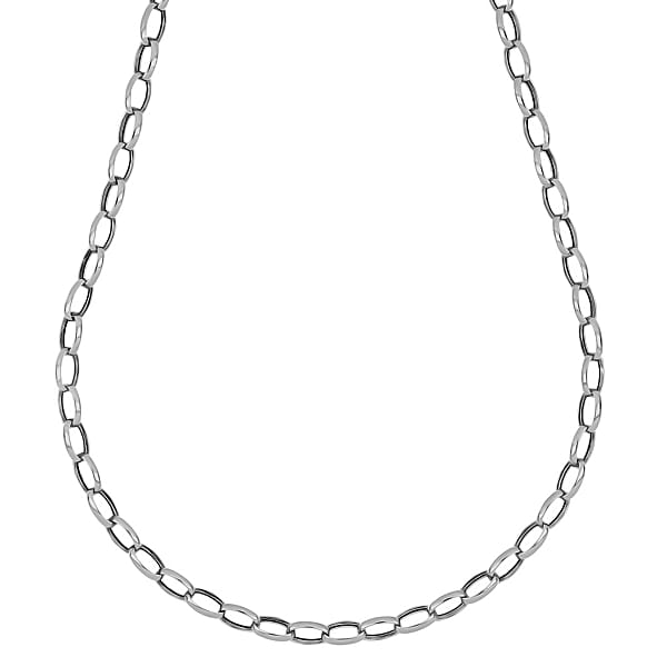 La Bella Handmade Italian Jewellery Sterling Silver Rolo Necklace