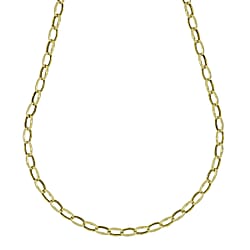 La Bella Handmade Italian Jewellery - Sterling Silver Rolo Necklace With Lobaster Clasp (Size - 20)