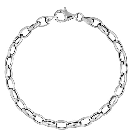 La Bella - One Time Deal - Designer Inspired ROLO Bracelet with Lobster Clasp in Sterling Silver (Size 7.5)