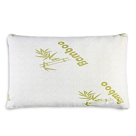 Bamboo Memory Foam Pillow - White
