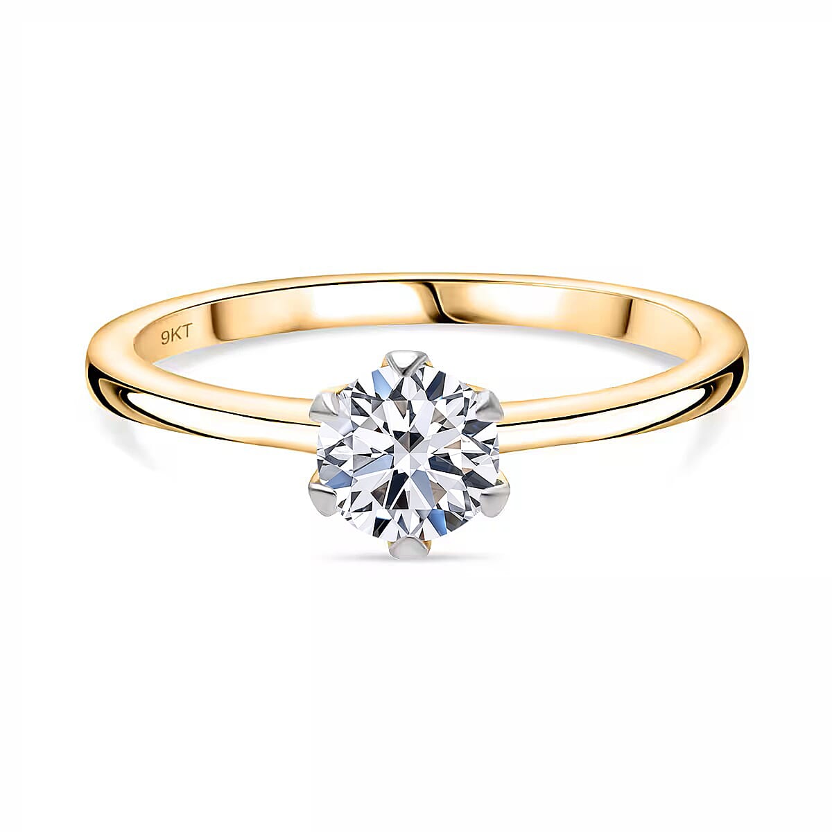 Luxuriant Diamond  - 9K Gold SGL Certified VS- EF Lab Grown Diamond Ring