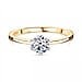 JCK Vegas Closeout LUXURIANT Diamond  - 9K Yellow Gold SGL Certified VS- EF Lab Grown Diamond Ring, 0.75 Ct.