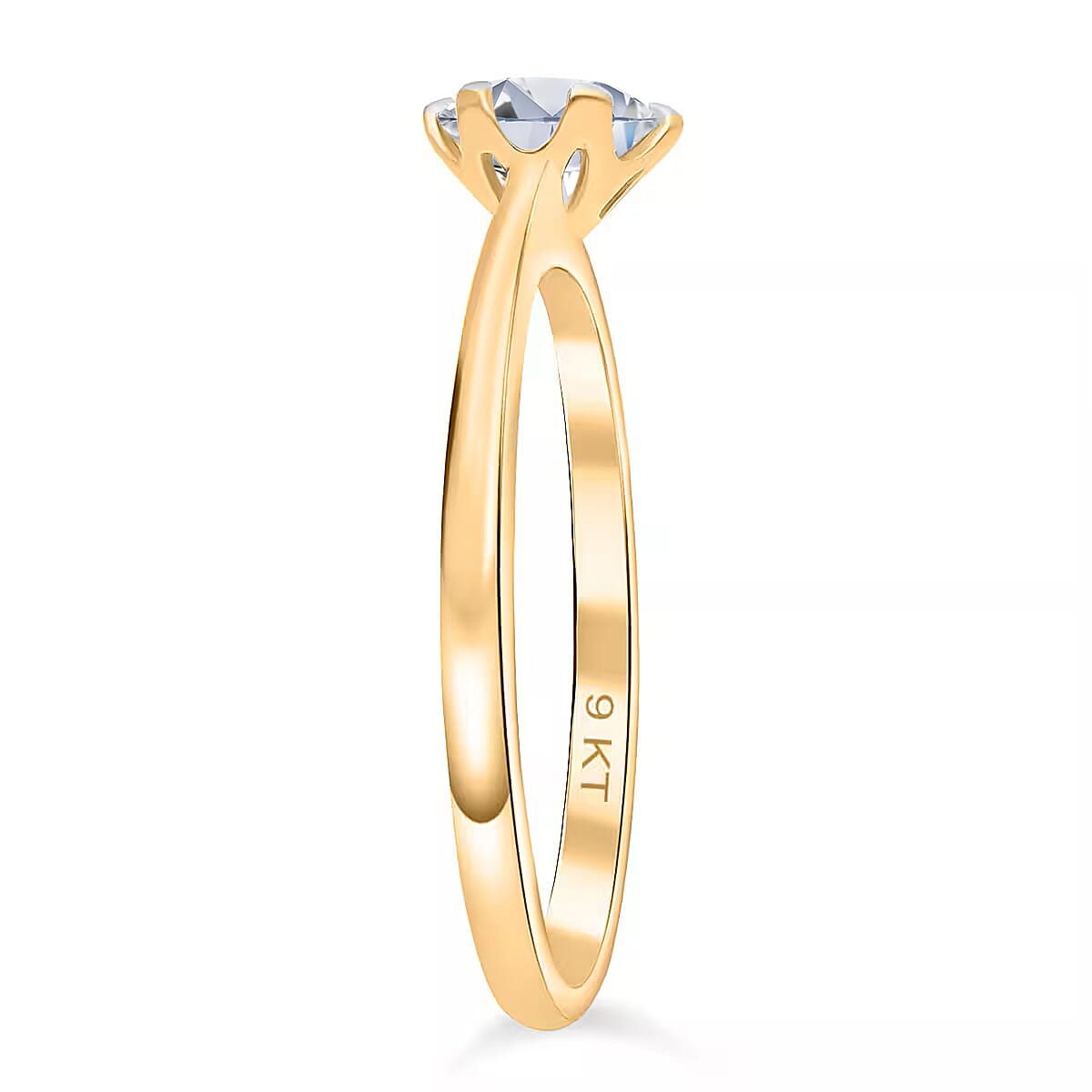 Luxuriant Diamond  - 9K Gold SGL Certified VS- EF Lab Grown Diamond Ring