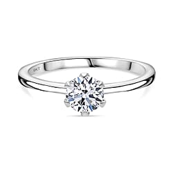 JCK Vegas Closeout LUXURIANT Diamond  - 9K Yellow Gold SGL Certified VS- EF Lab Grown Diamond Ring, 0.75 Ct.