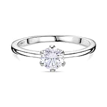 LUXURIANT 9K White Gold SGL Certified VS/EF Lab Grown Diamond Ring