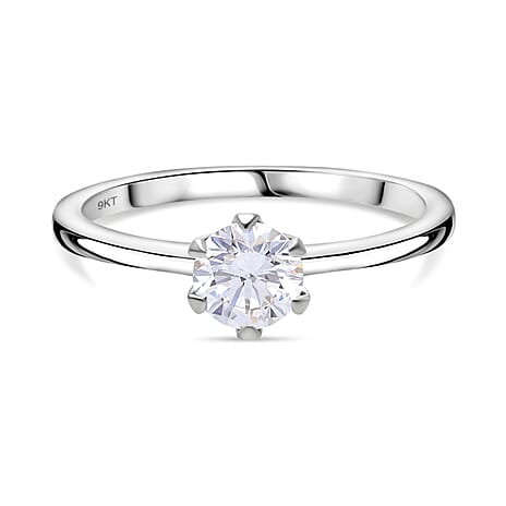 JCK Vegas Closeout Luxuriant Diamond - 9K White Gold SGL Certified VS-EF Lab Grown Diamond Ring