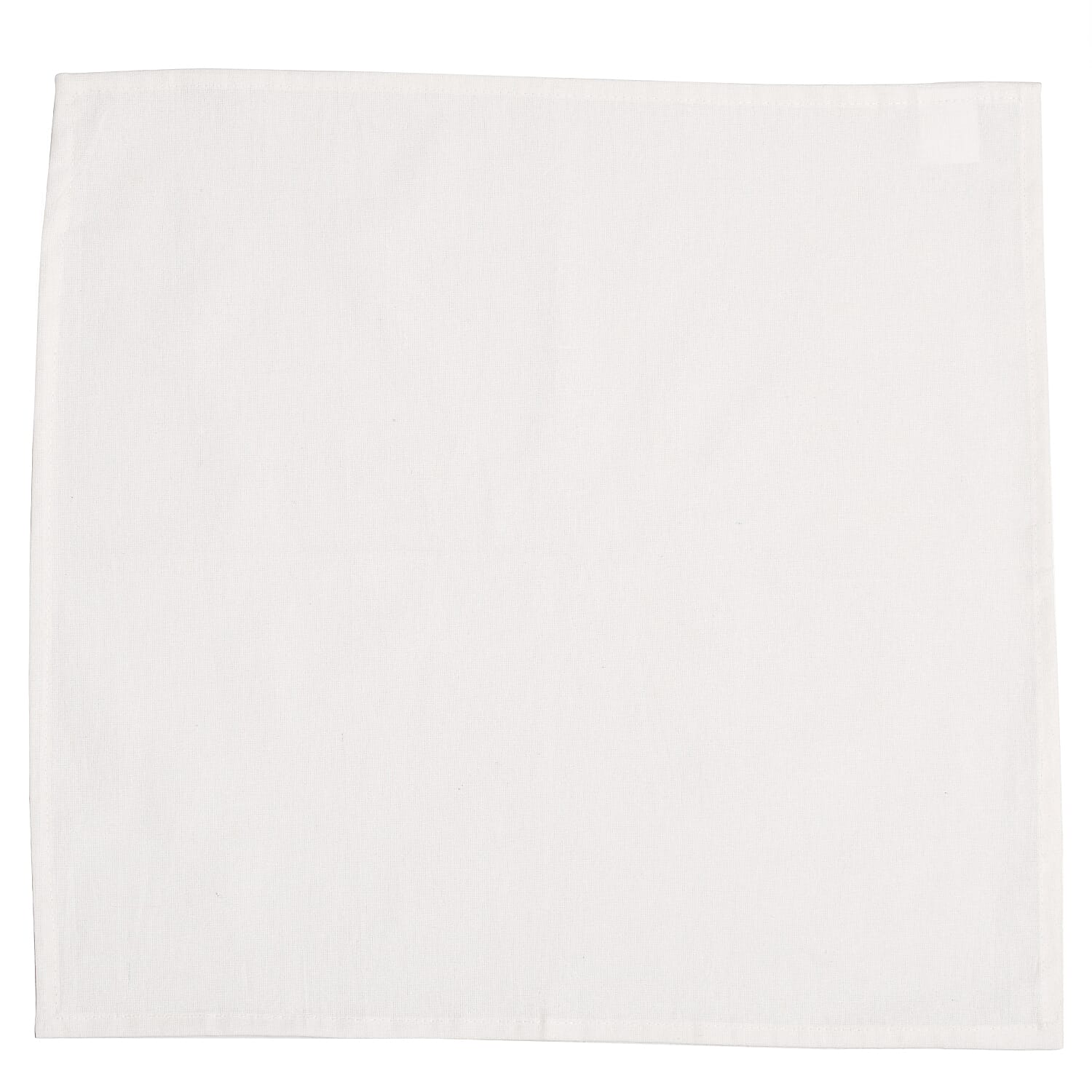 Set of 4 - Spring Cotton Napkin Ring with Table Napkins (Size 40) - Silver