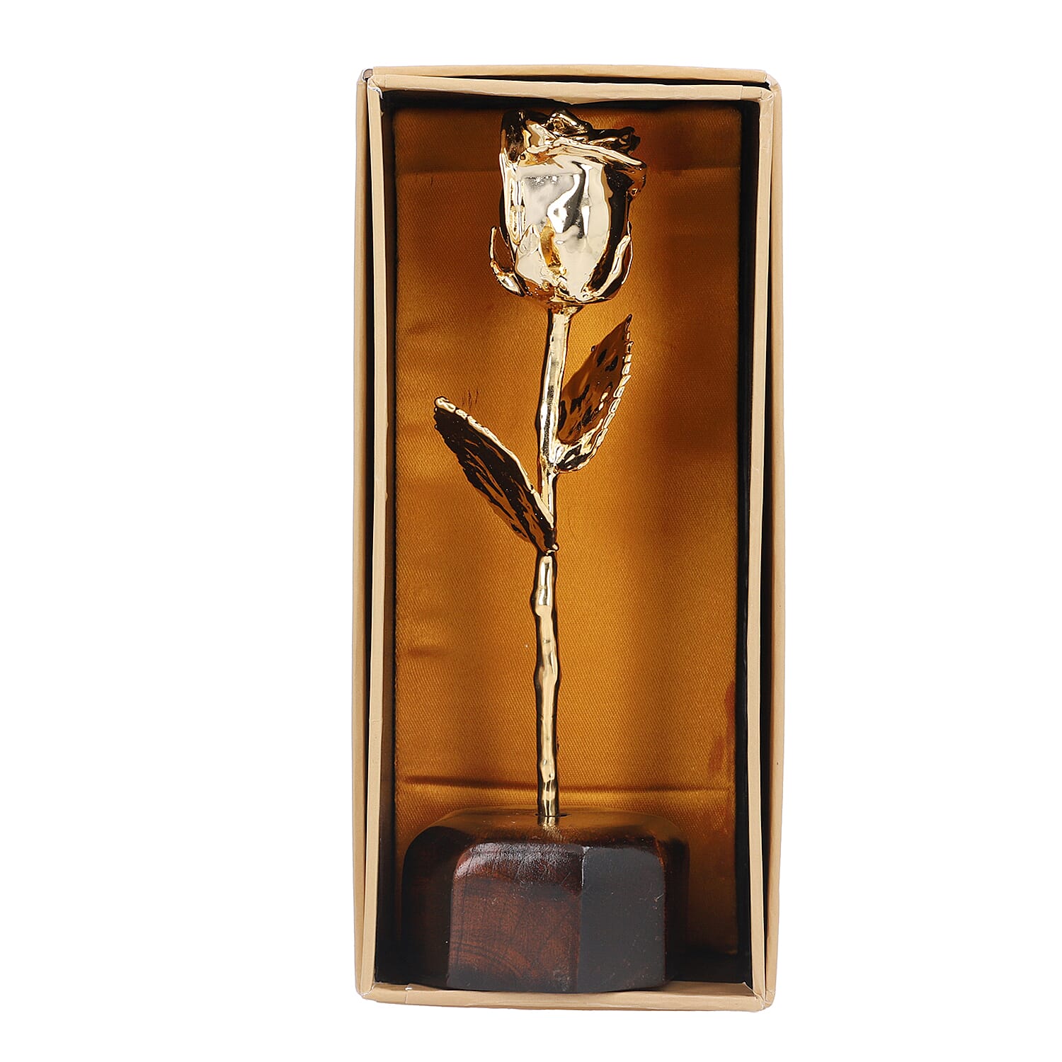 Mothers Day Gift - Handcrafted Yellow Gold Overlay Eternal Real Rose in Gift Box (15 Cm) Mothers Day Gift - Handcrafted Yellow Gold Overlay Eternal Real Rose in Gift Box (15 Cm)
