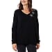 TAMSY 3 Stars Knitted Jumper - Black
