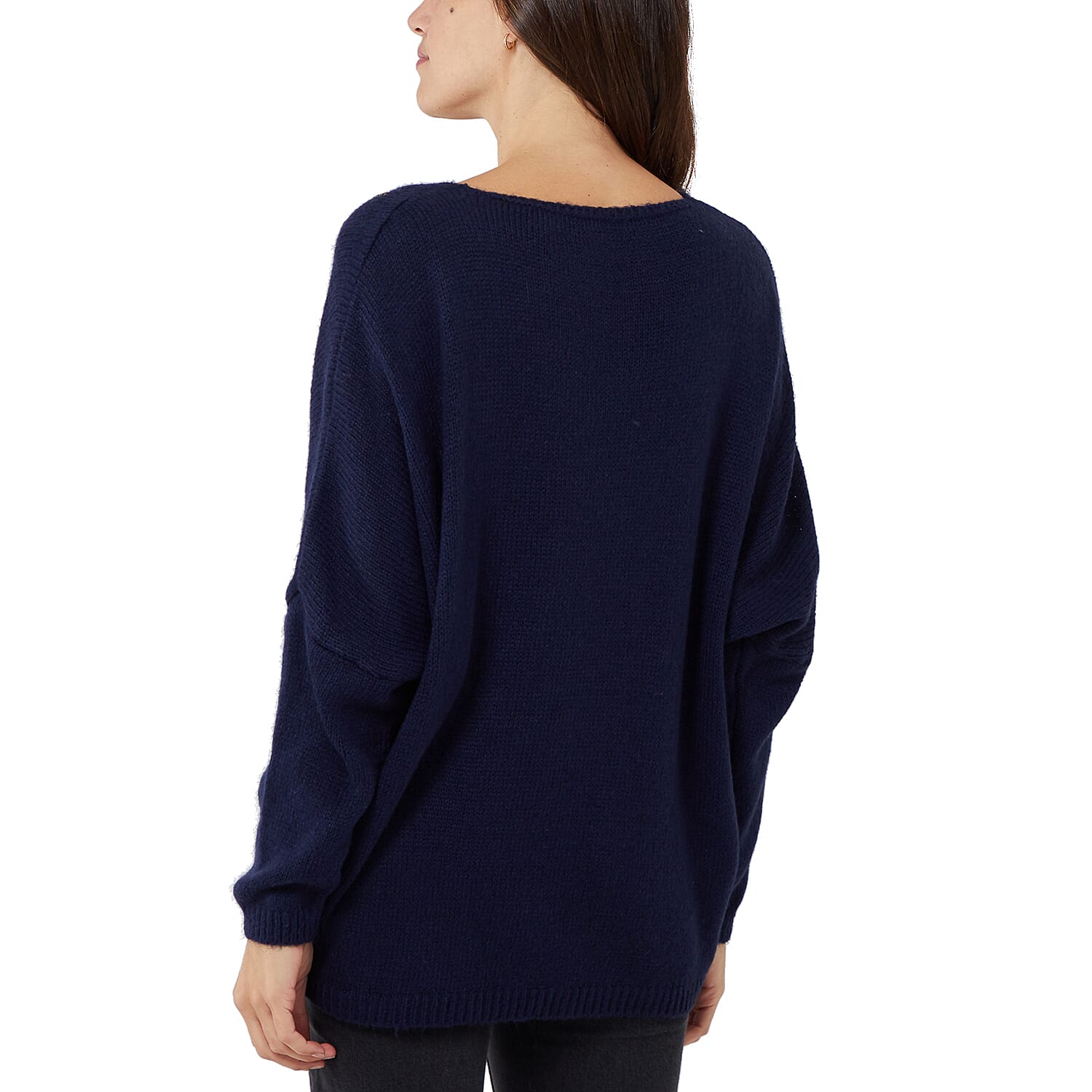 TAMSY 3 Stars Knitted Jumper - Navy (Size 8-18)