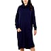 TAMSY Italian Knit Super Soft and Stretchy Roll Neck Jumper Dress - Navy 