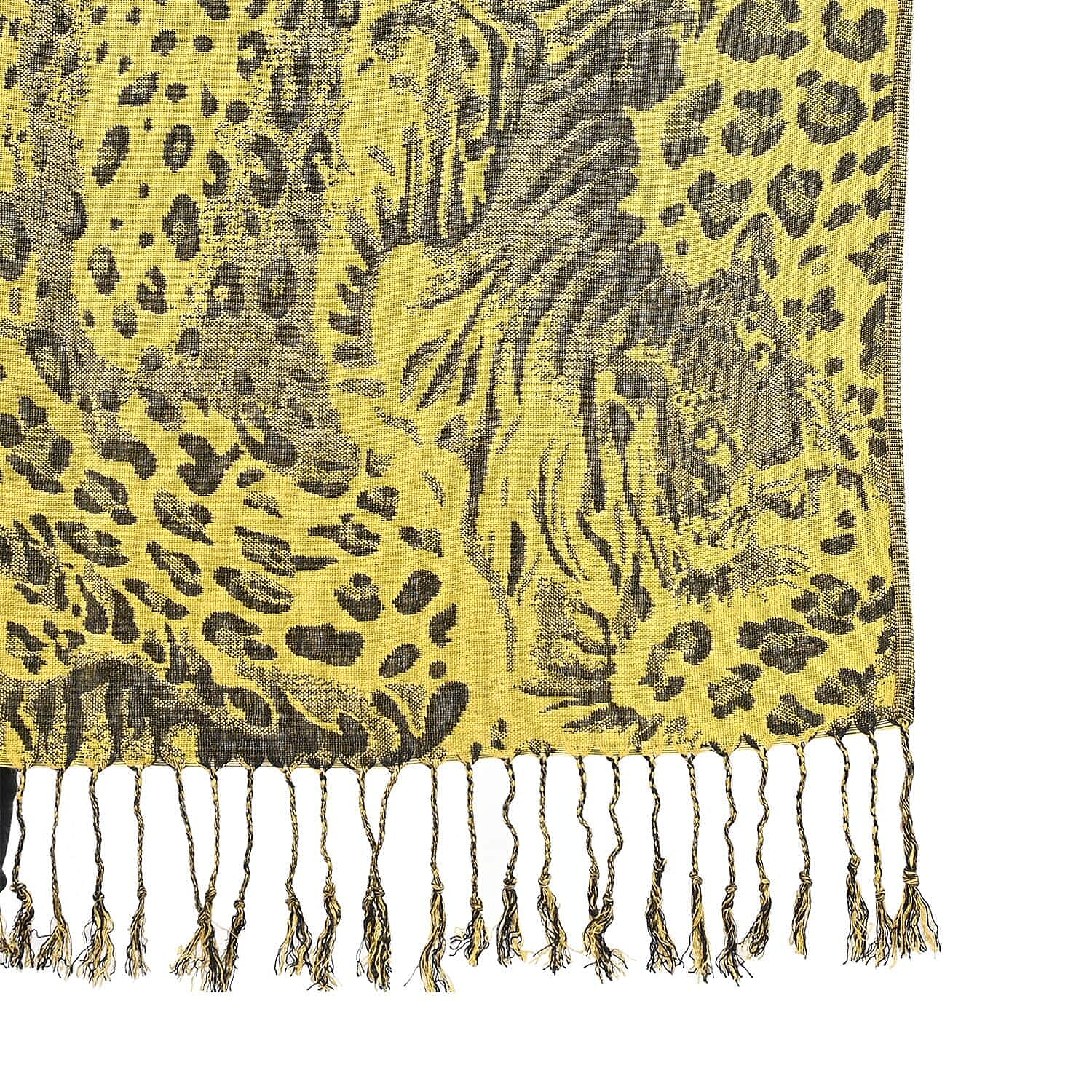 Tamsy Abstract Pattern Shawl - Yellow