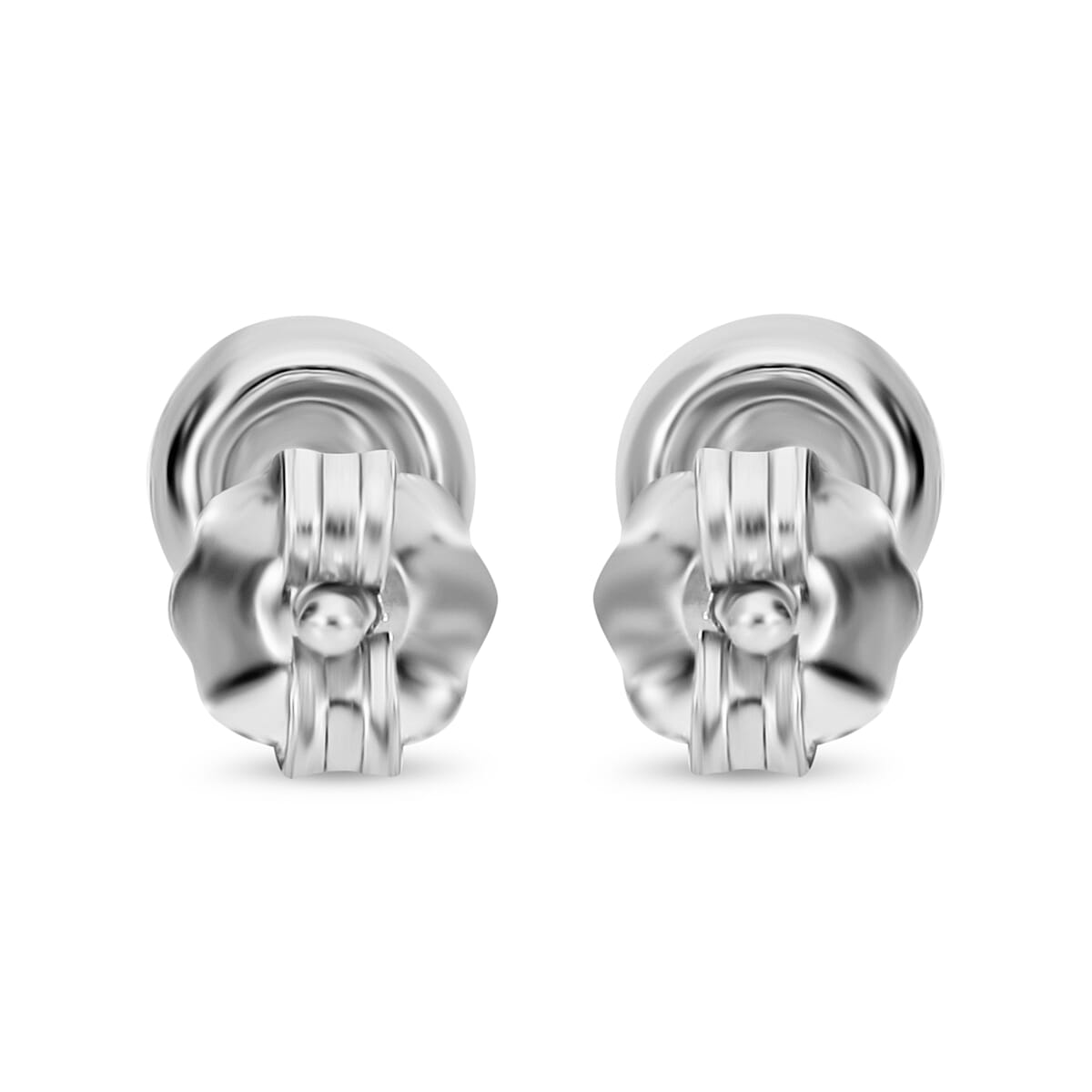 14K White Gold SGL Certified Diamond (I2-G-H) Earrings (with Push Back)