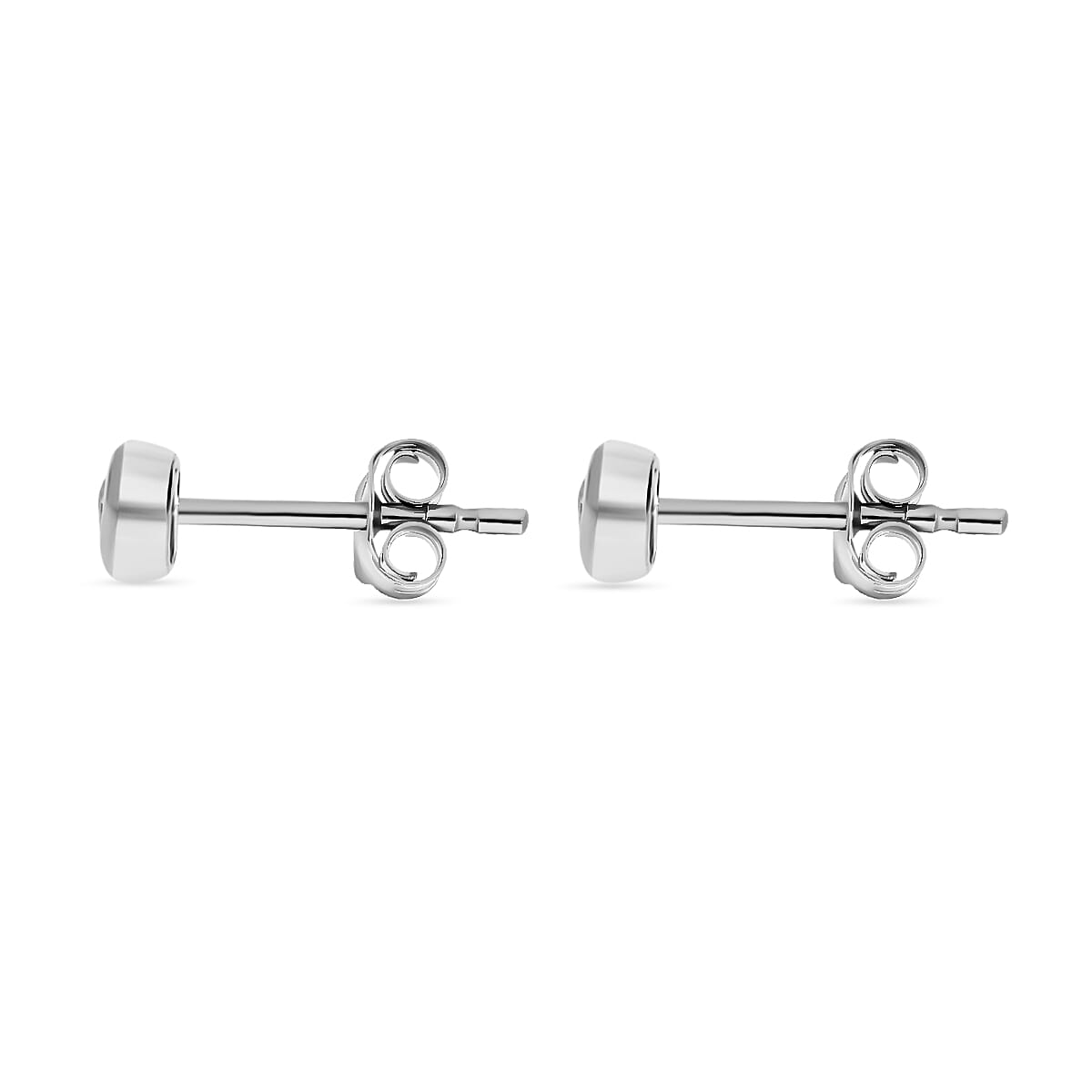 14K White Gold SGL Certified Diamond (I2-G-H) Earrings (with Push Back)