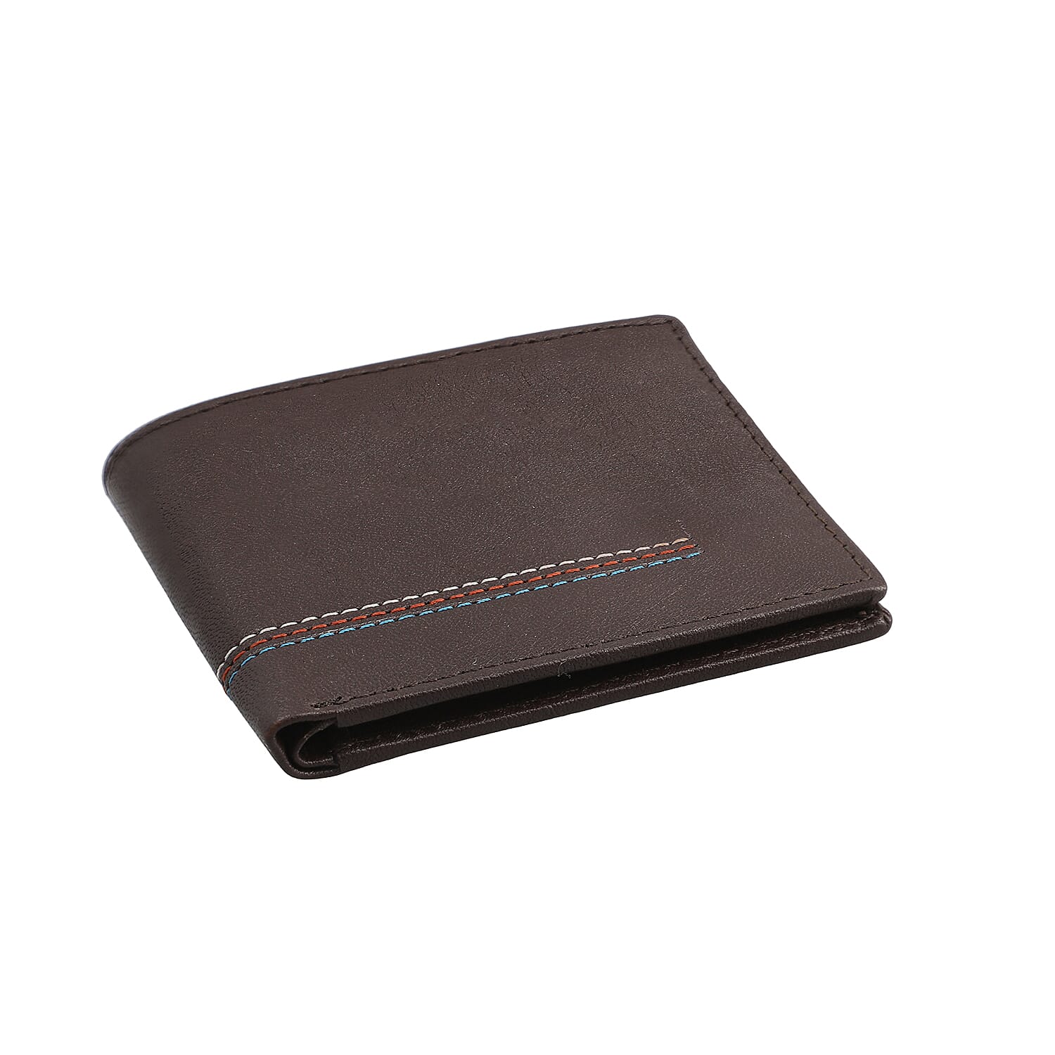 100% Genuine Leather RFID Protected Wallet (Size 11x9Cm) - Brown
