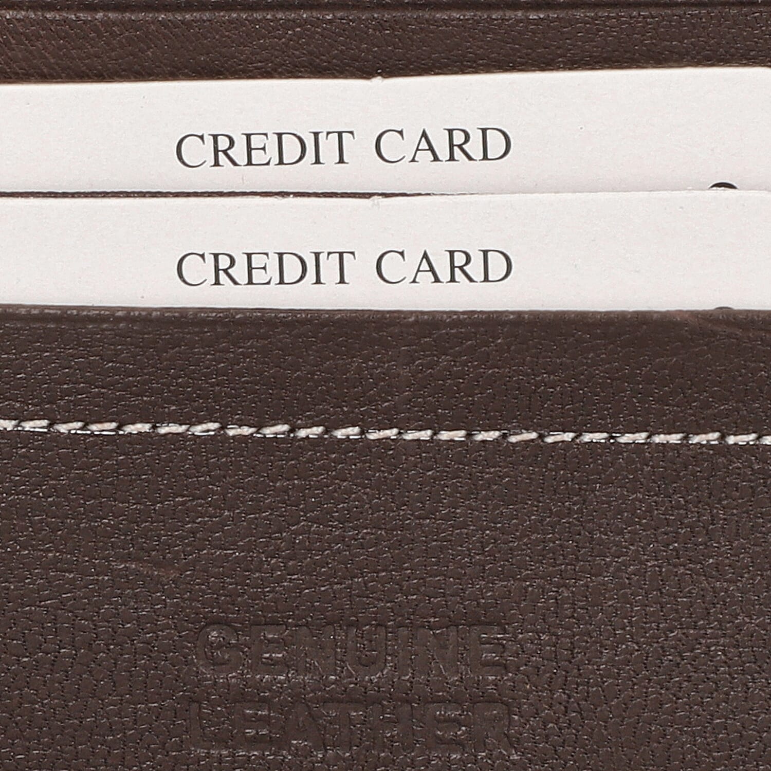 100% Genuine Leather RFID Protected Wallet (Size 11x9Cm) - Brown