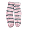 DOD- Elizabeth Rose Chenille Stripes Chunky Socks - Grey