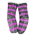 DOD- Elizabeth Rose Chenille Stripes Chunky Socks - Cerise