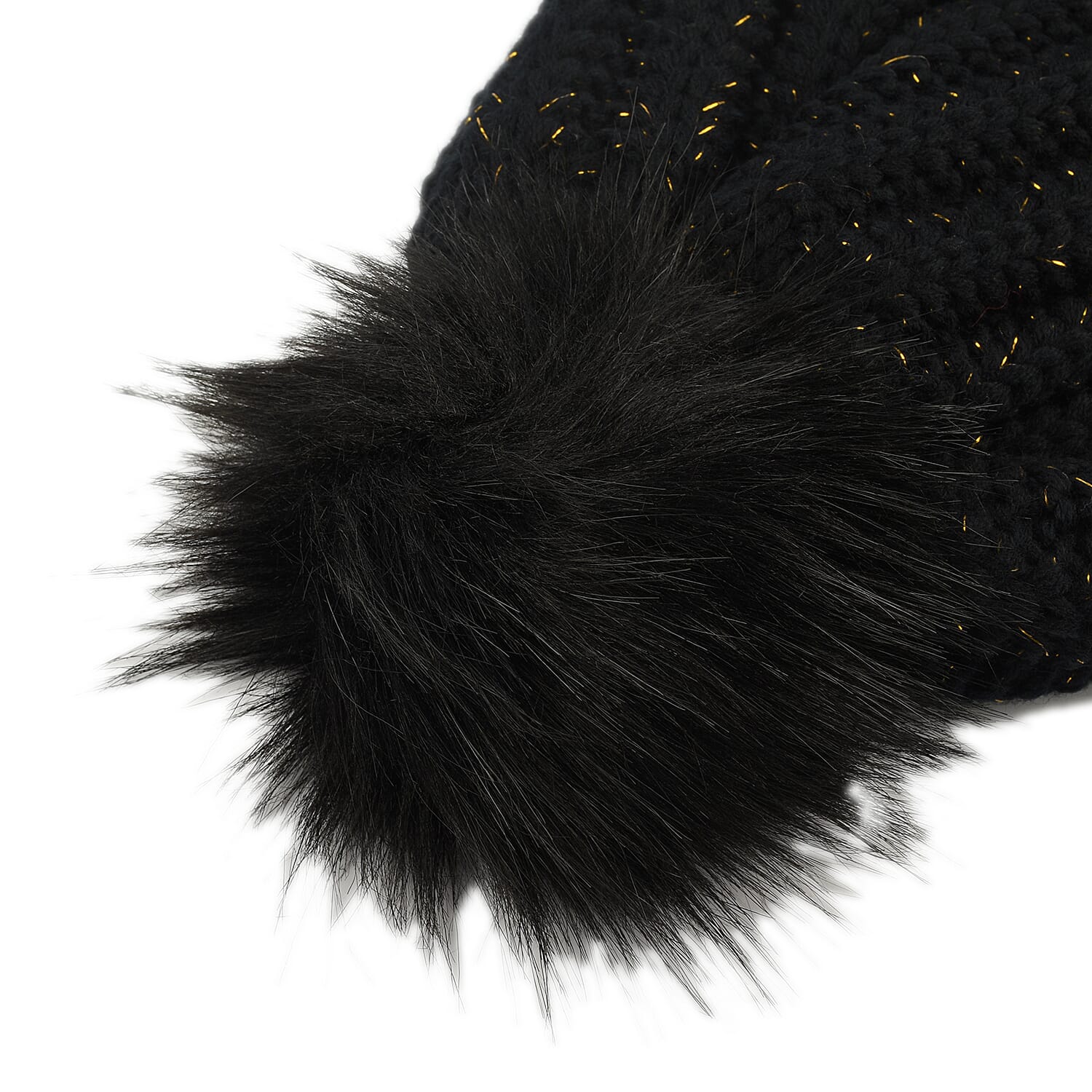 Ladies Animal Pattern Bobble Hat