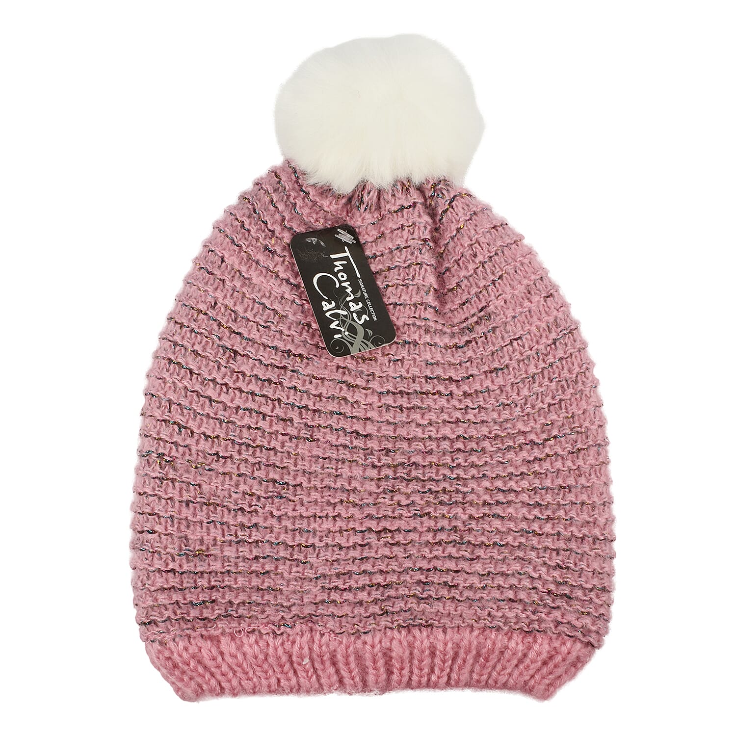 Ladies Bobble Hat - Pink