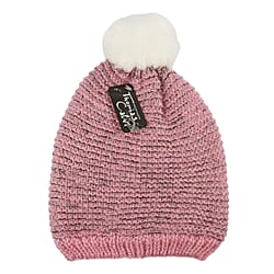 Ladies Animal Pattern Bobble Hat
