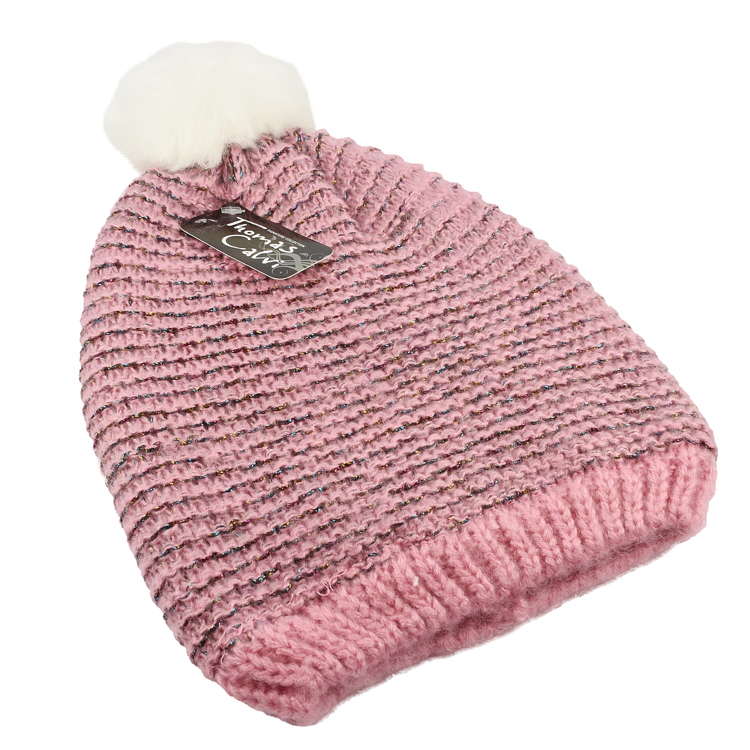 Ladies Bobble Hat - Pink