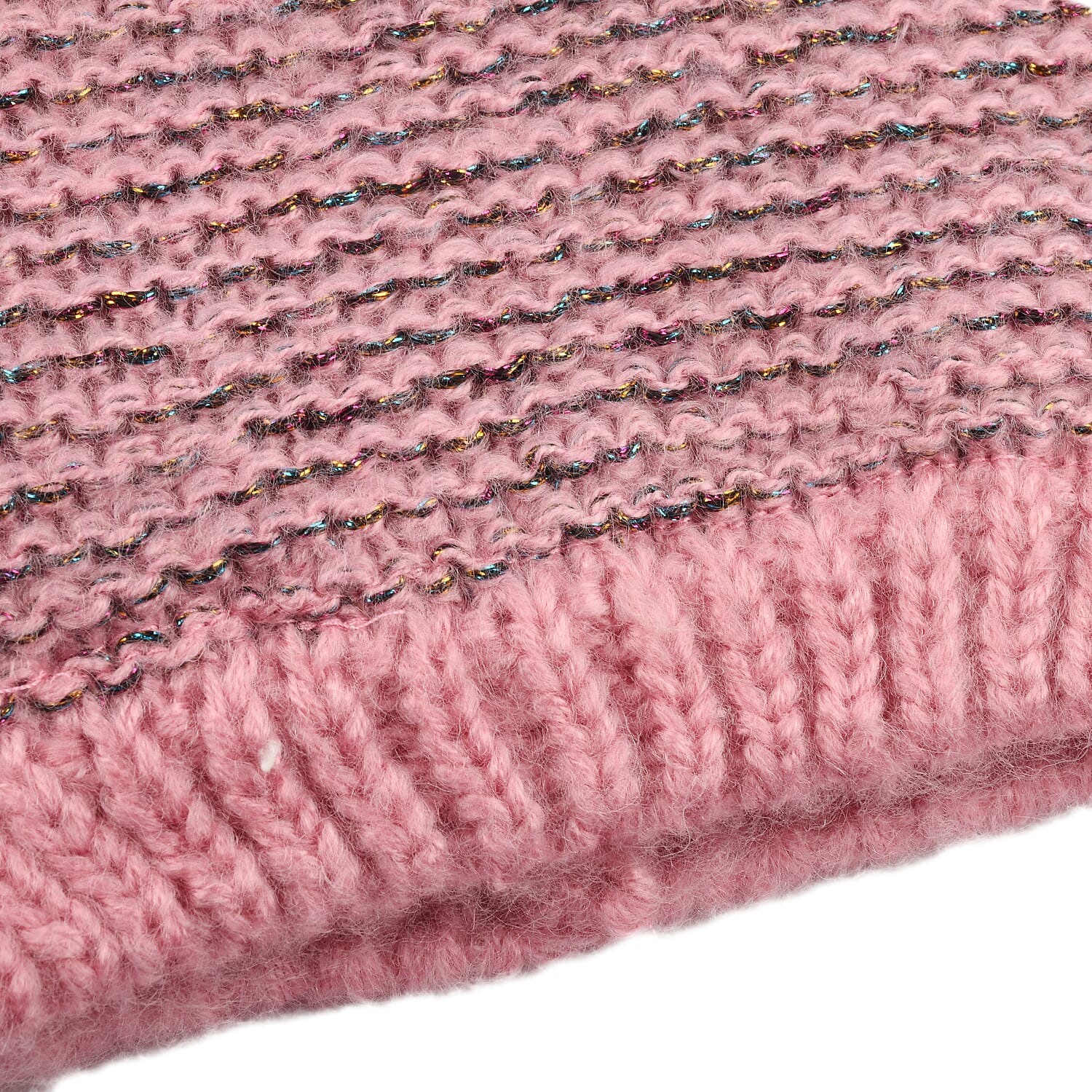 Ladies Bobble Hat - Pink