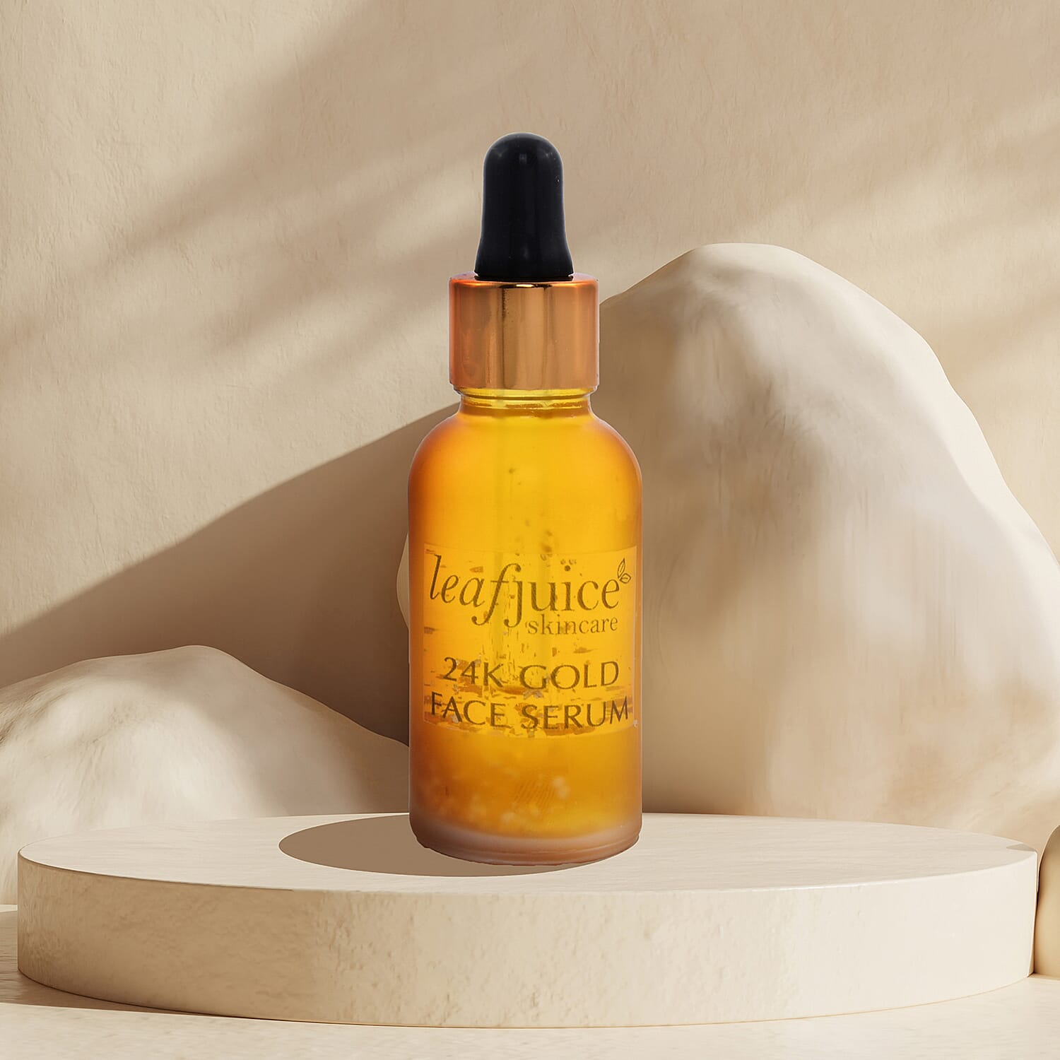 LeafJuice: 24K Gold Anti-Aging Facial Serum - 30ml