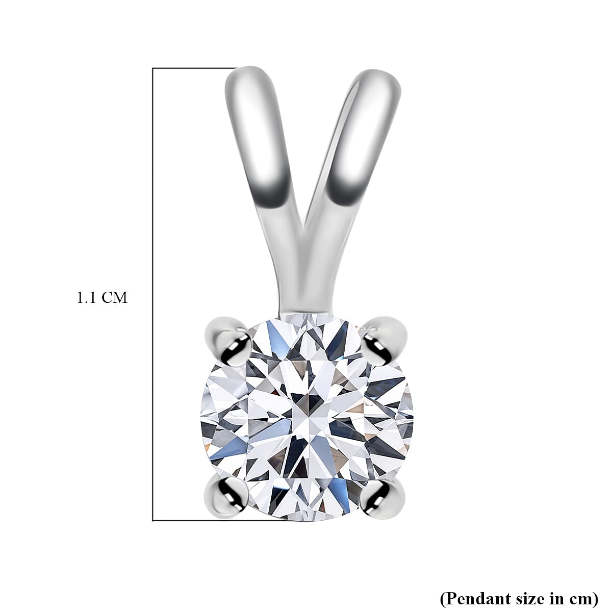 Luxuriant Diamond 950 Platinum IGI Certified Lab Grown Diamond (VS-E-F) Pendant 0.50 Ct.