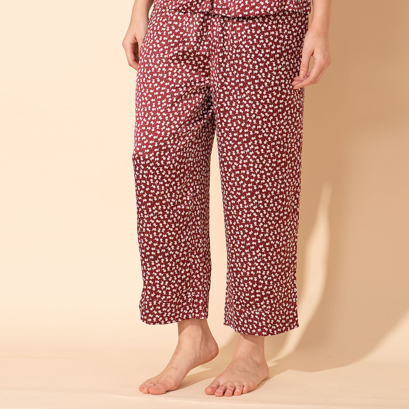 TAMSY Star Pattern Nightwear Set (Size L) - Black
