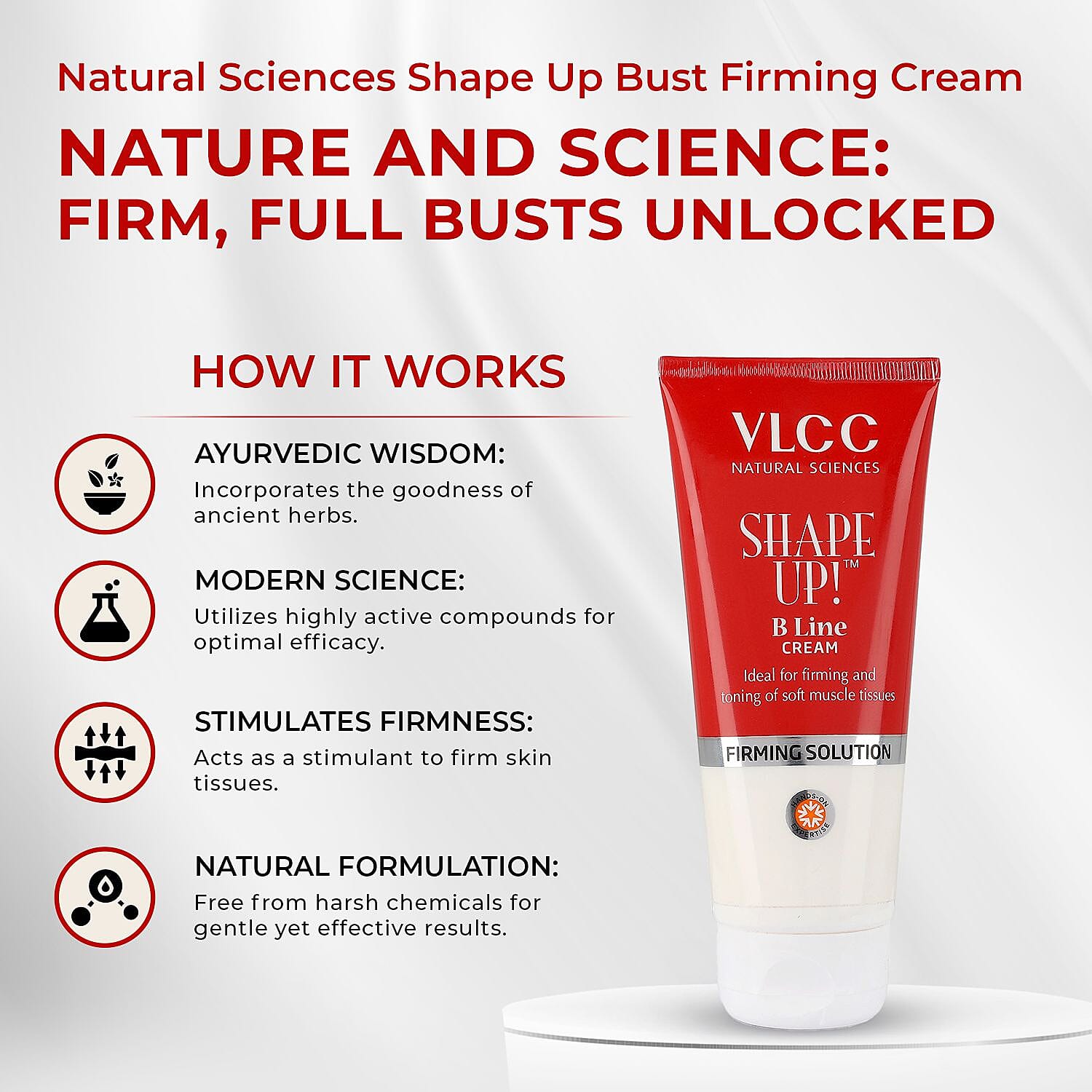 VLCC Shape Up Bust Firming Cream - 100ml