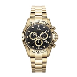 CHRISTOPHE DUCHAMP  Limited Edition Anniversary DIAMOND   Swiss Movement Watch (45mm Case) in Gold