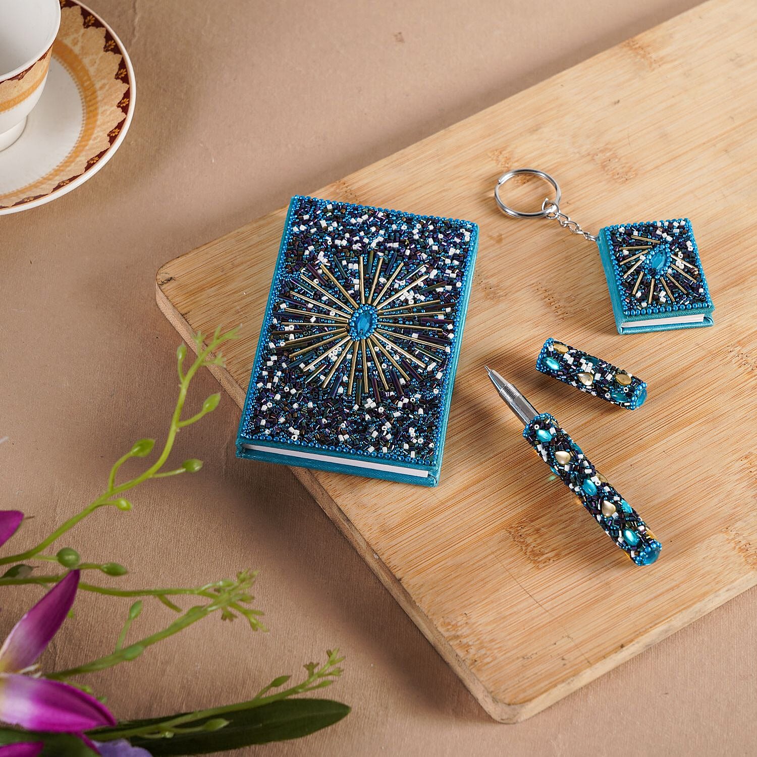 Journal and Diary - Blue & White