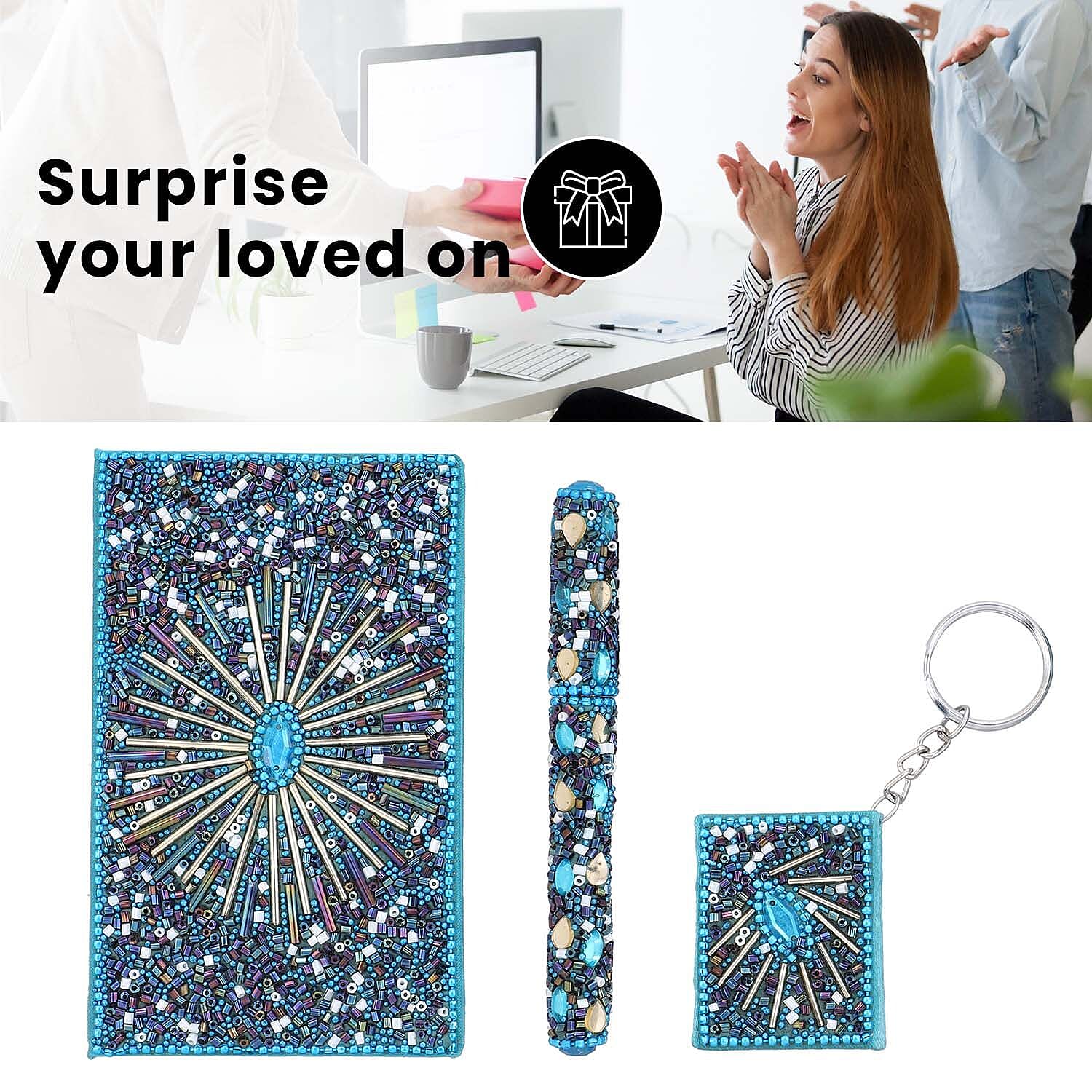 Journal and Diary - Blue & White