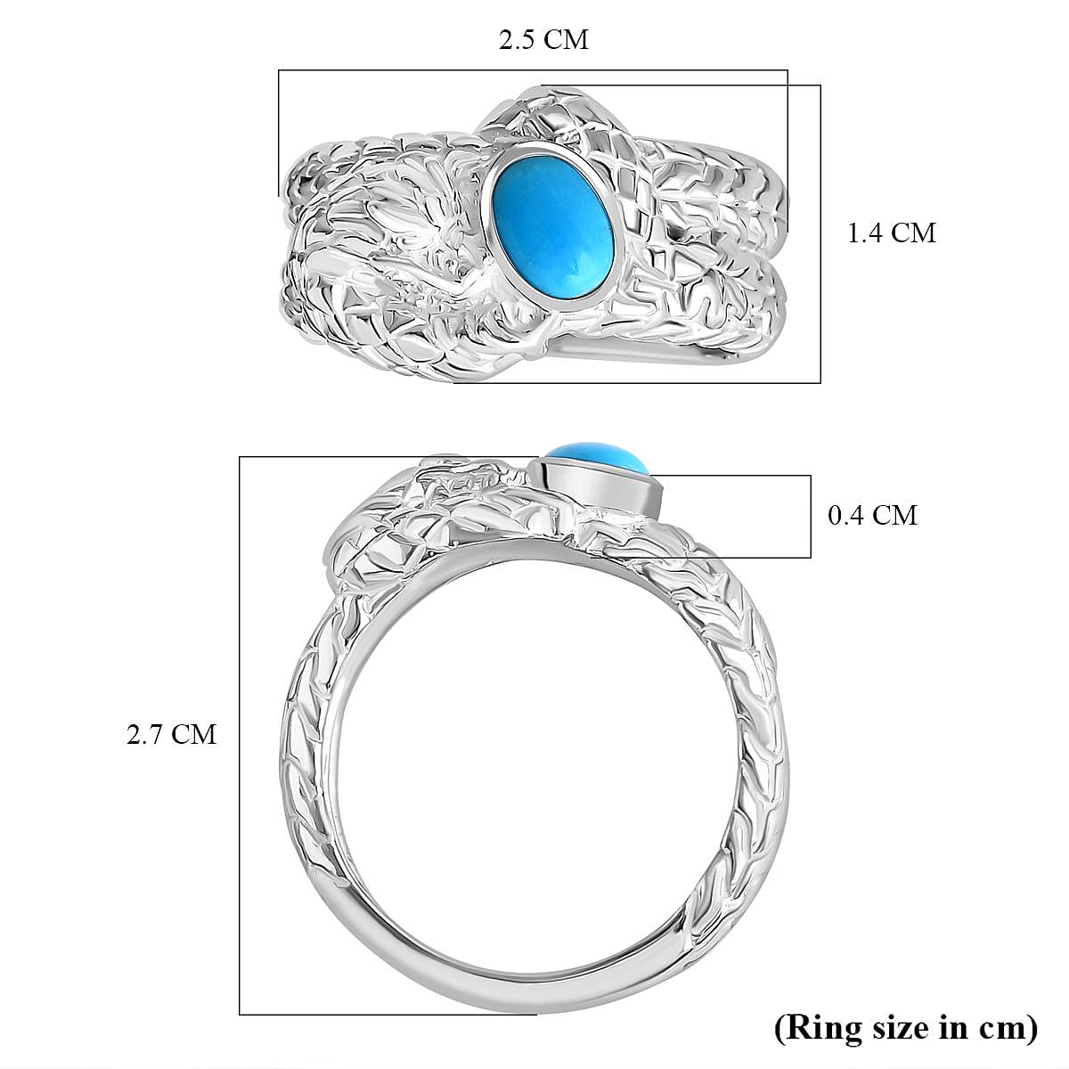 Royal Bali Collection - Handmade Sleeping Beauty Turquoise Ring Sterling Silver Royal Bali Collection - Handmade Sleeping Beauty Turquoise Ring Sterling Silver