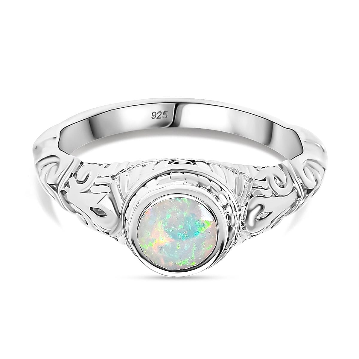 Sterling Silver Opal Ring UK Size hot O, Opal Ring, Silver Ring, Sterling Silver Ring, Ring Band, Plain Ring Band, Ring Band, Opal Jewellery