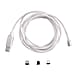 Intelligent 3 in 1 Magnetic USB Cable with Flowing LED Light