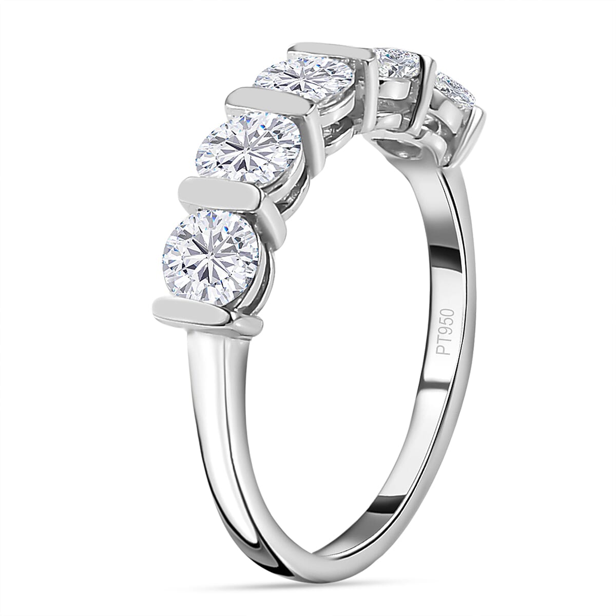 Luxuriant Diamond - 950 Platinum SGL Certified  Lab Grown Diamond  (SI-G-H) Ring 1.25 Ct