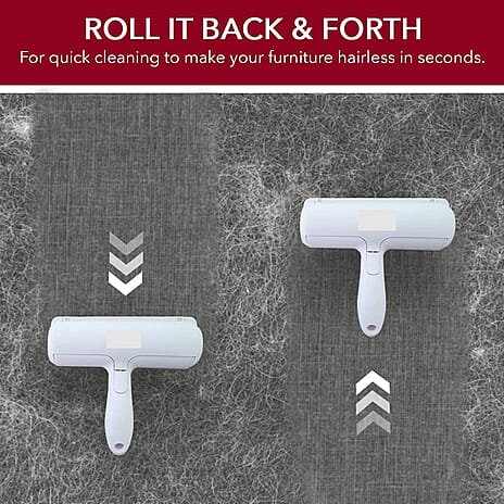 Pet Grooming Roller Brush - White