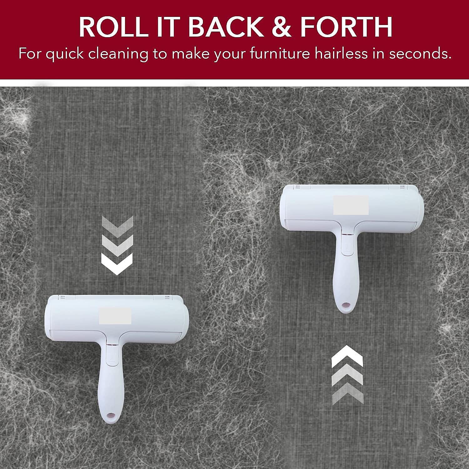 Pet Grooming Roller Brush - White