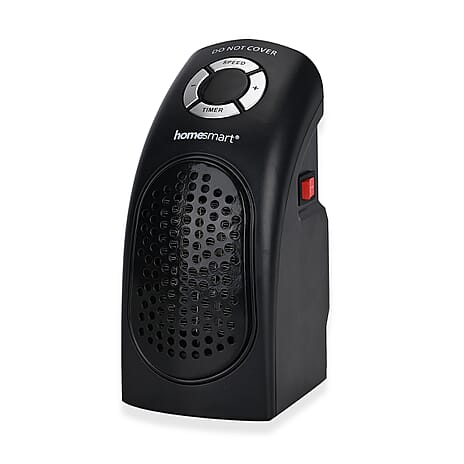 Homesmart Handy Fan Heater with Two Heat Settings (Power 400W) - Black