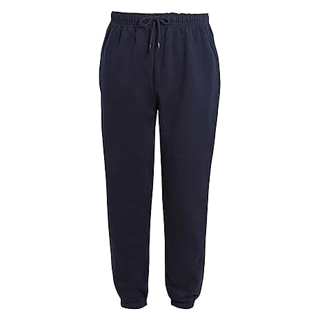 URBAN GANG Cotton Mens Cuffed Jogger (Size L) - Navy