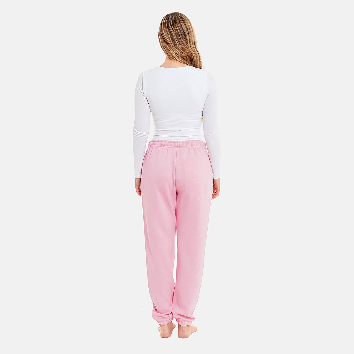 Charlotte West Ladies Cotton Cuffed Jogger (Size 12-14) - Pink