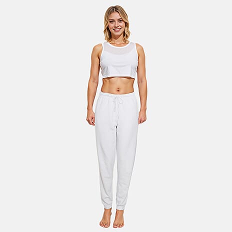 Charlotte West Ladies Cuffed Jogger (Size 12-14) - White