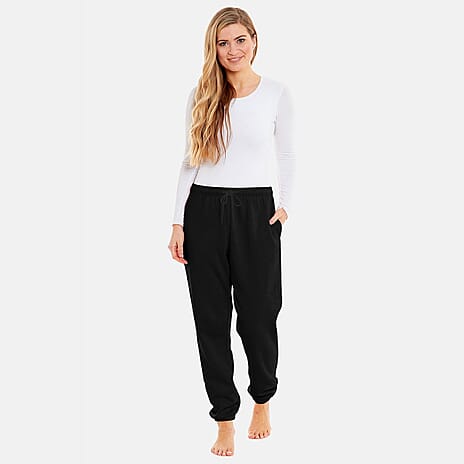 Charlotte West Ladies Cotton Cuffed Jogger (Size 12-14) - Black