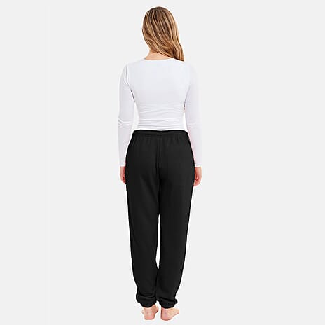 Charlotte West Ladies Cotton Cuffed Jogger (Size 12-14) - Black